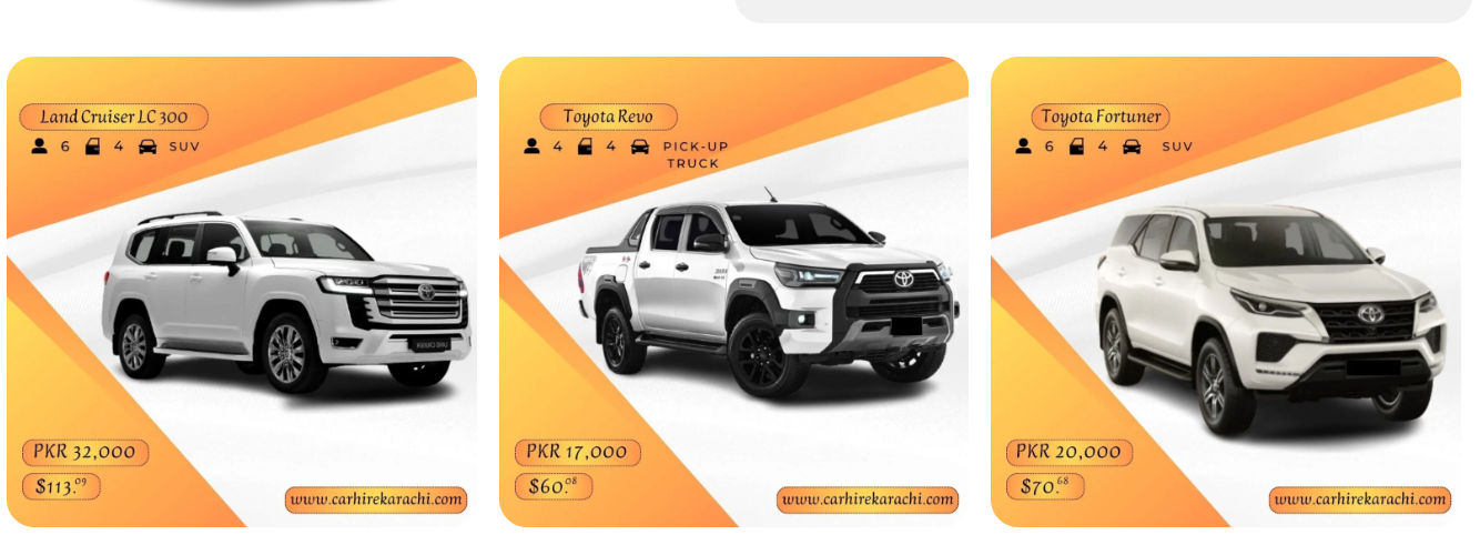 Car hire Karachi image